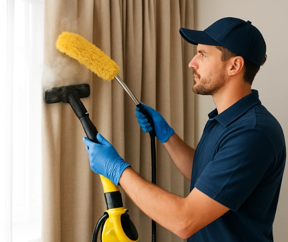 Trusted blind cleaning technician Matty Curtain Cleaning research-vic QLD